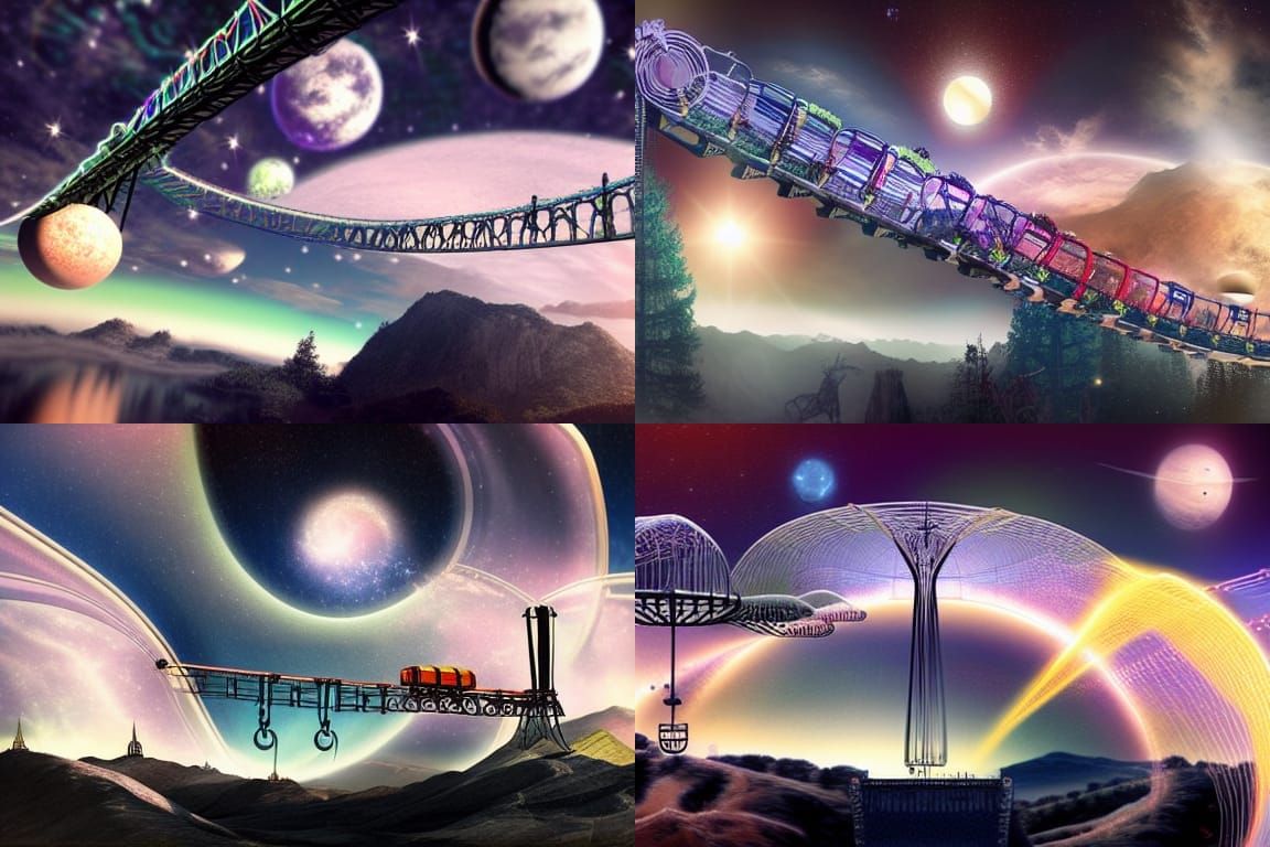Apocalyptic Wonderland: Suspension Train in Astral Space