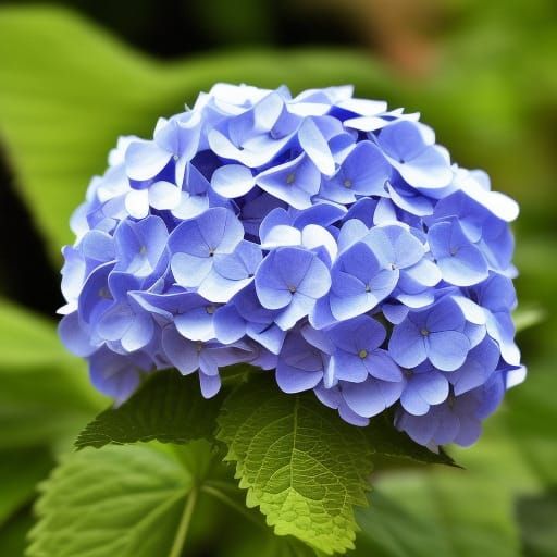 Beautiful Hydrangea Flower Close-Up