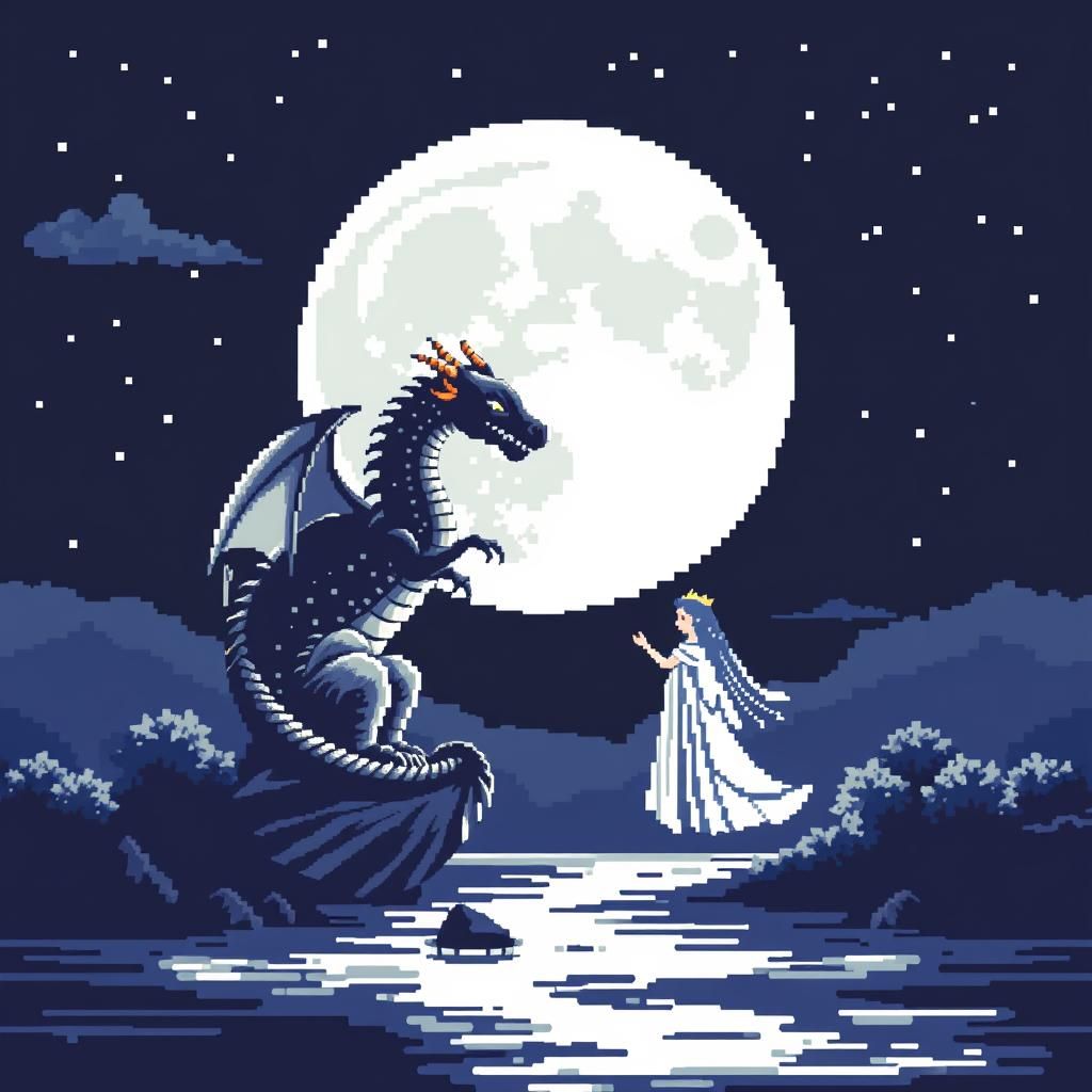 Goddess and Her Dragon