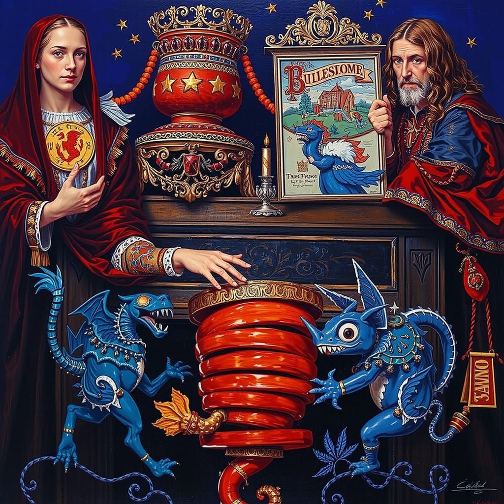 Vibrant Swirls of Red in Abstract Form