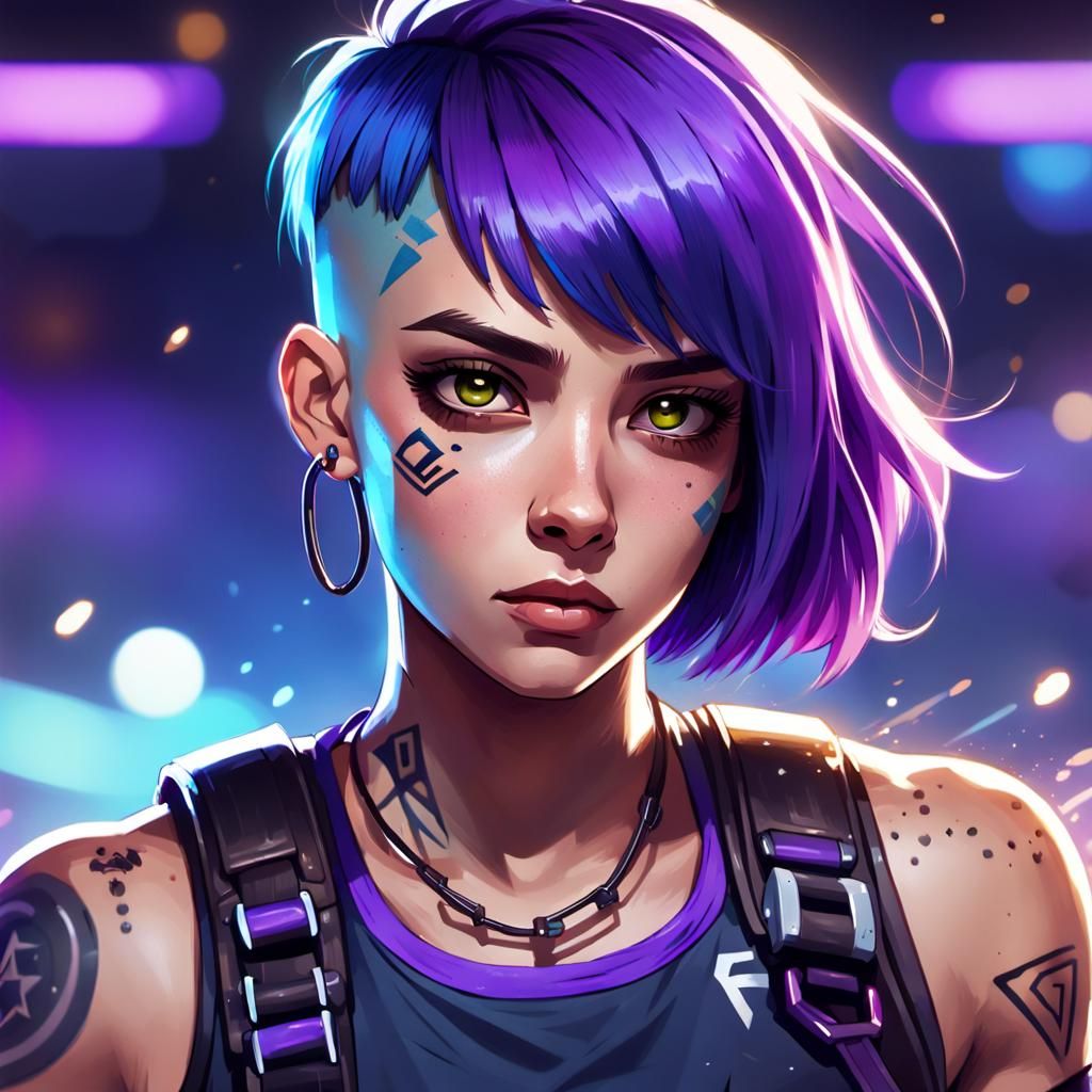 Sci-Fi Arena Combatant Digital Illustration