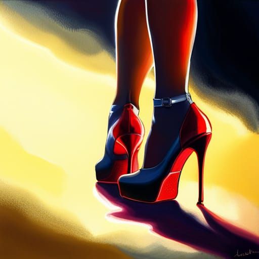 Private Dancer in Gouache with Soft Focus