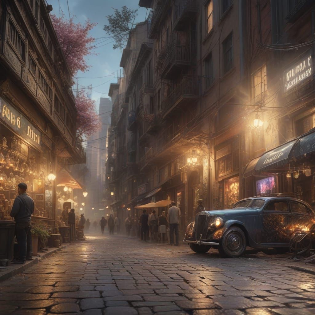 Cobbled Street, old city - from another era: just a left tur...