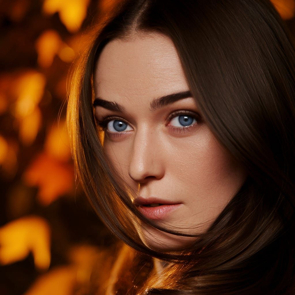 Serene Keira Wayne Captured in Autumn Hues