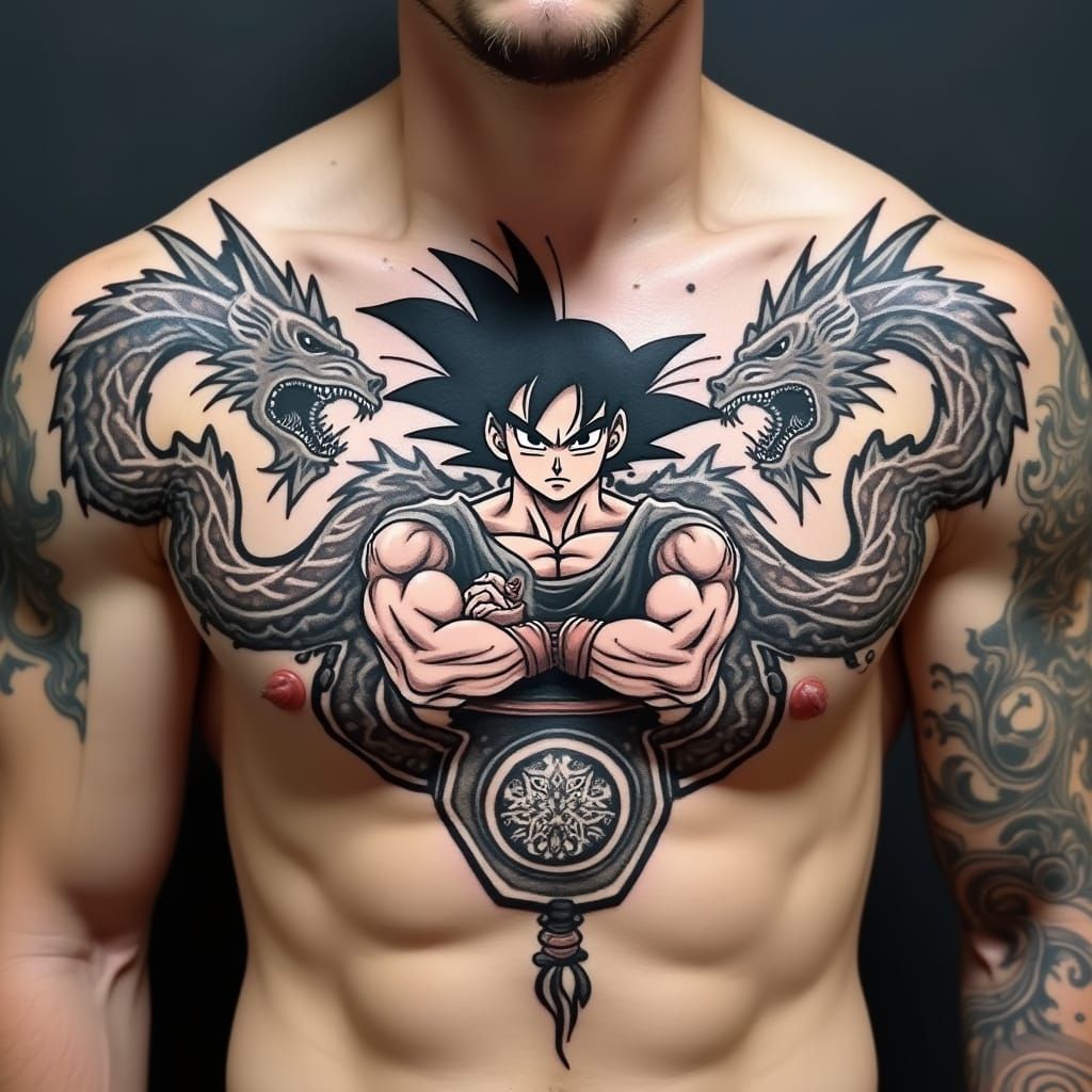 Stable Diffusion Tattoo with Text on Breasts