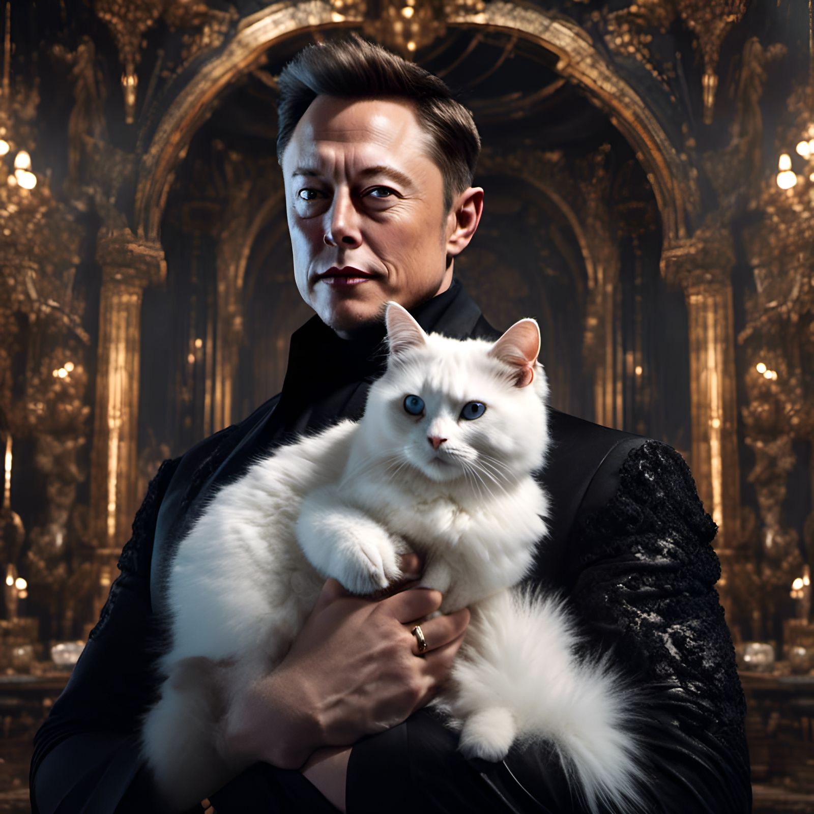 Elon Musk as James Bond Villain Portrait