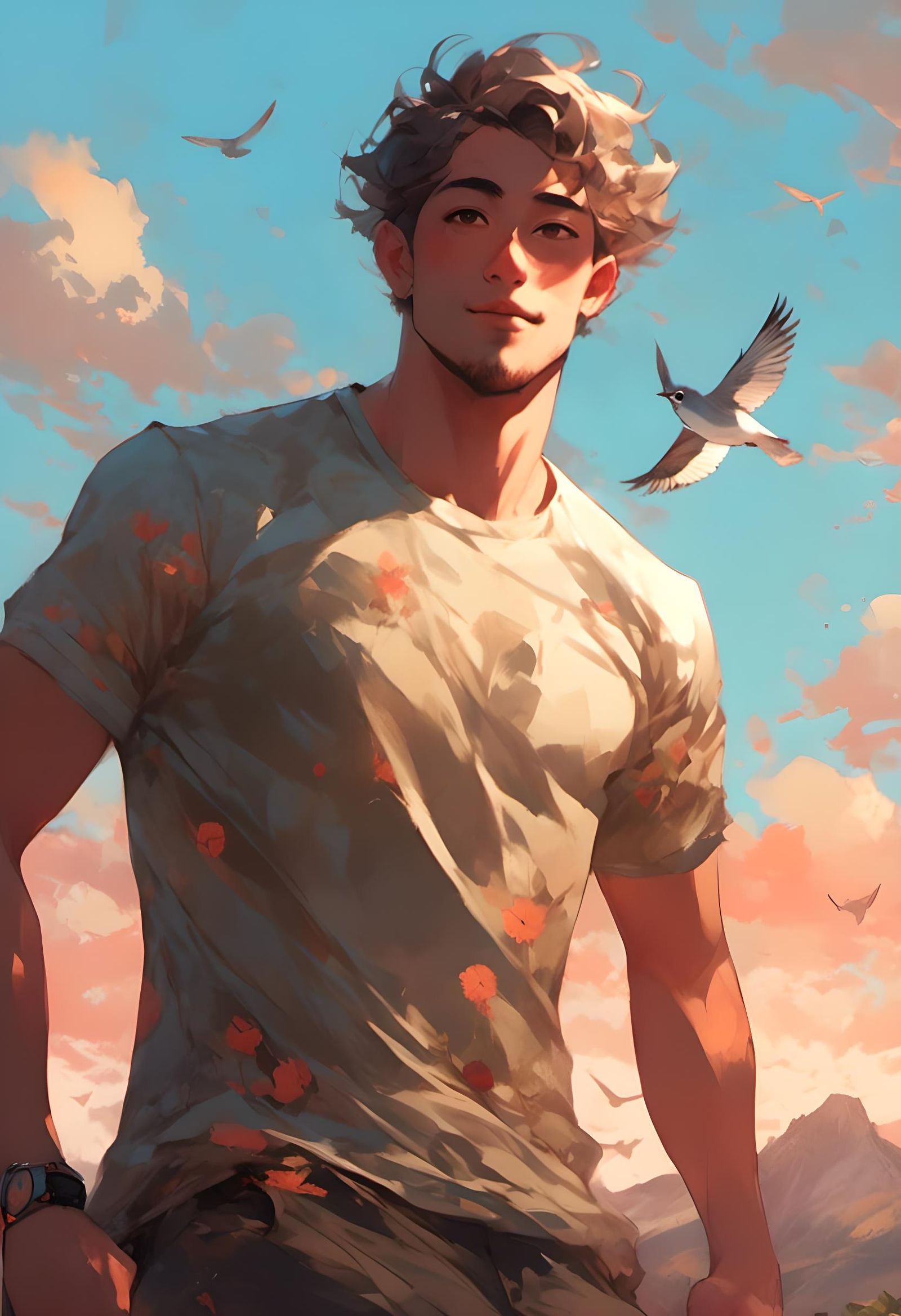 Jock Silhouette at Sunset