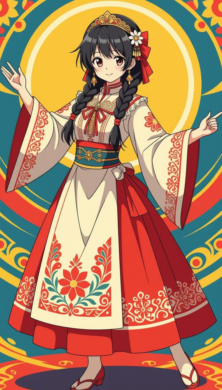 Dmitry Donskoy as a Girl, Anime Key Visual Style