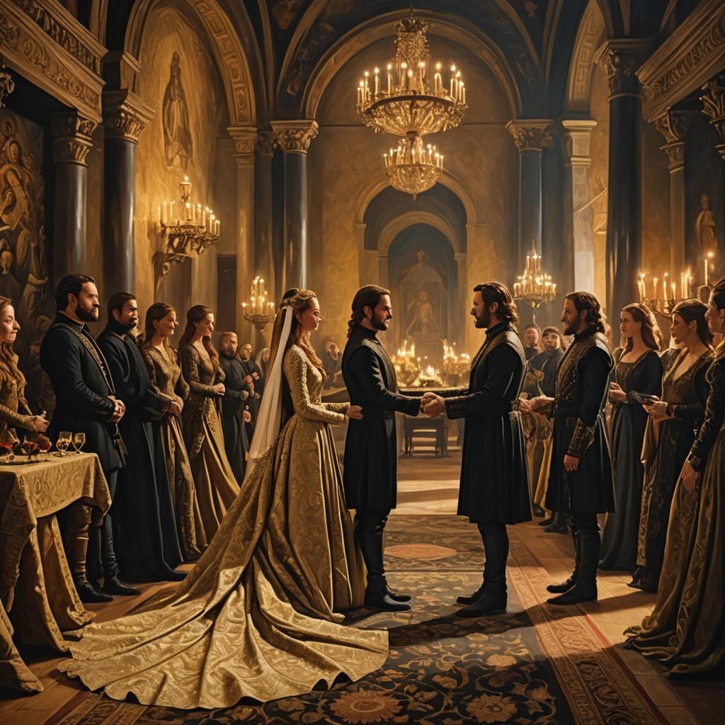 Margaery Tyrell and Renly Baratheon wedding
