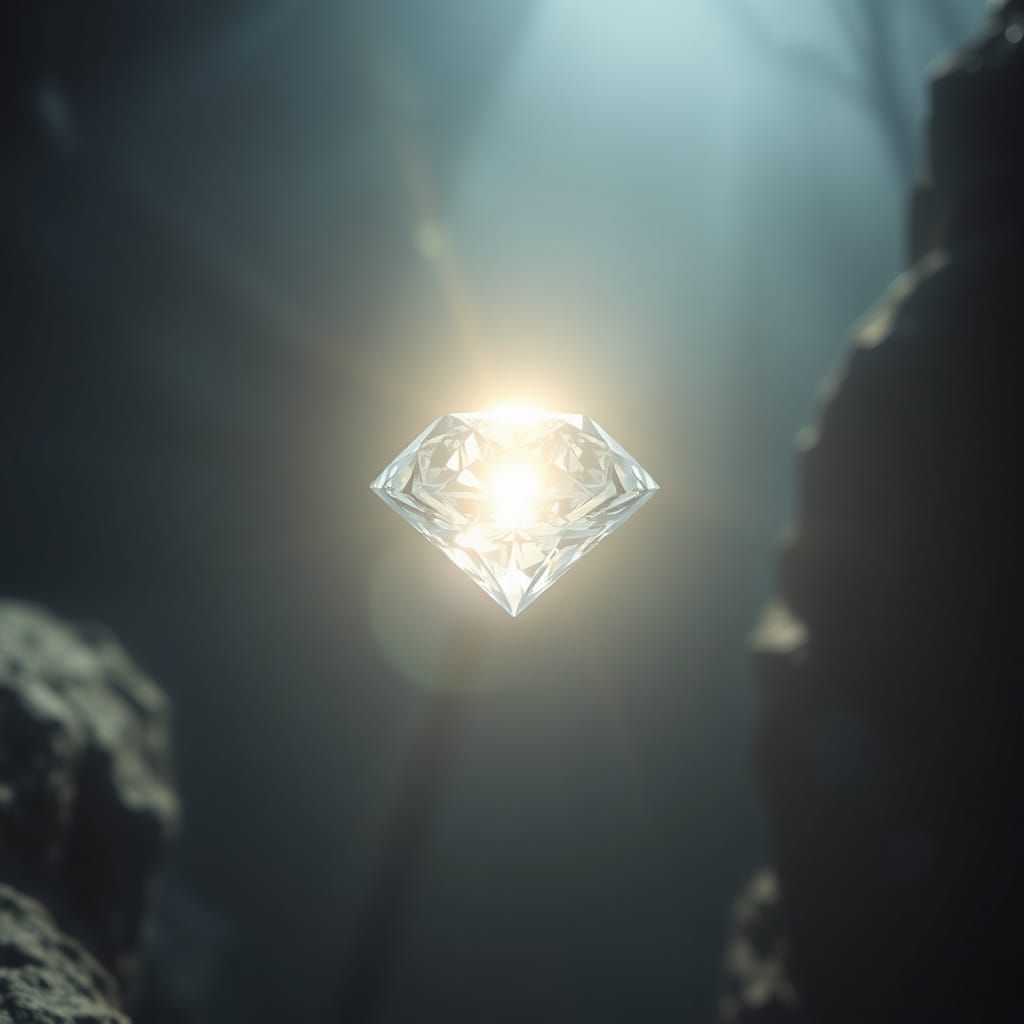 Astonishing Diamond Illuminated in Mid-Air with Unreal Engin...
