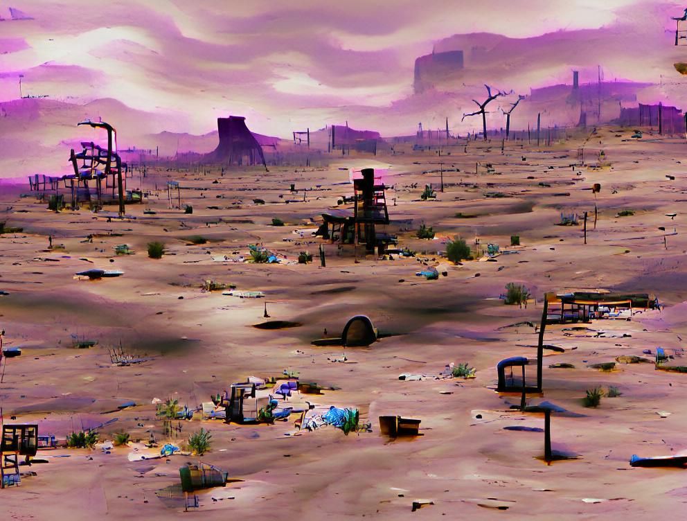 Desolate Wasteland Landscape