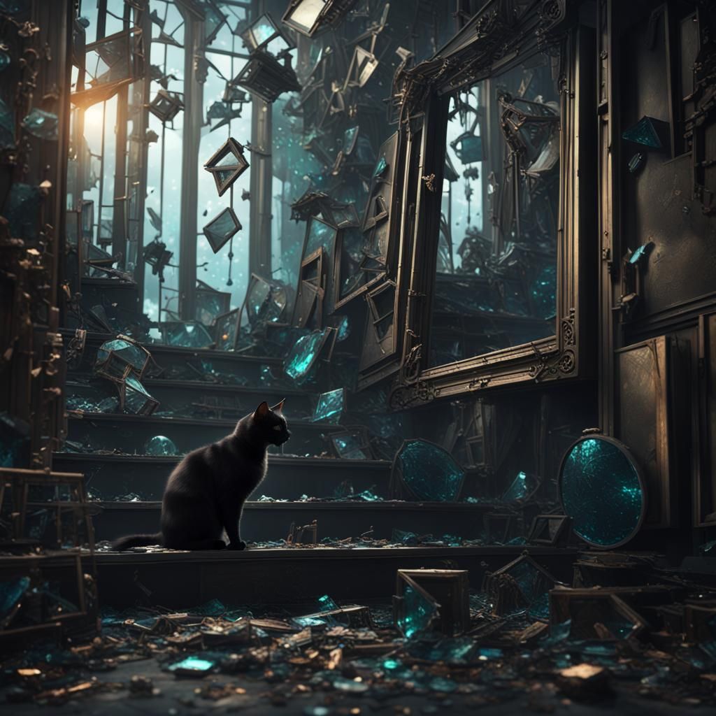 Black Cat's Unlucky Day: Fantasy Concept Art