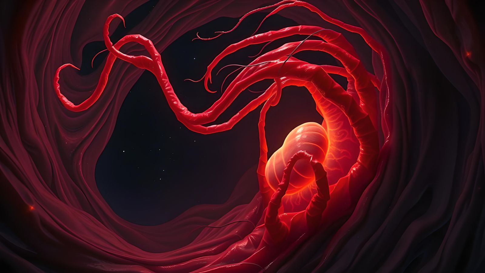 Hyper-Detailed Space Horrors as Oil Painting