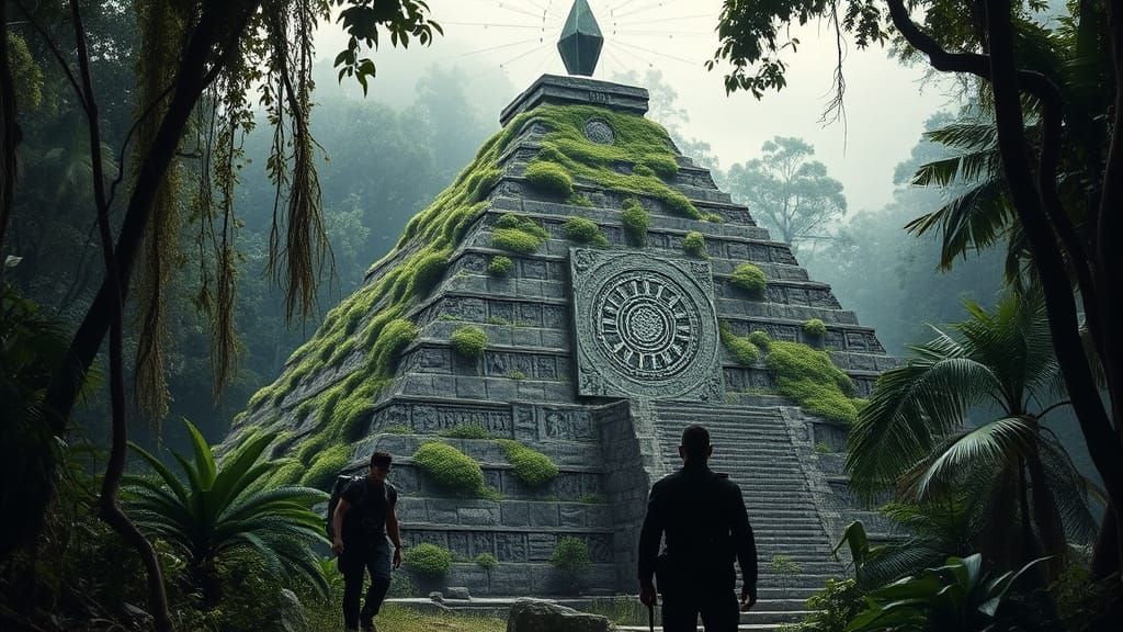 Jungle Pyramid Discovered by Men in Black