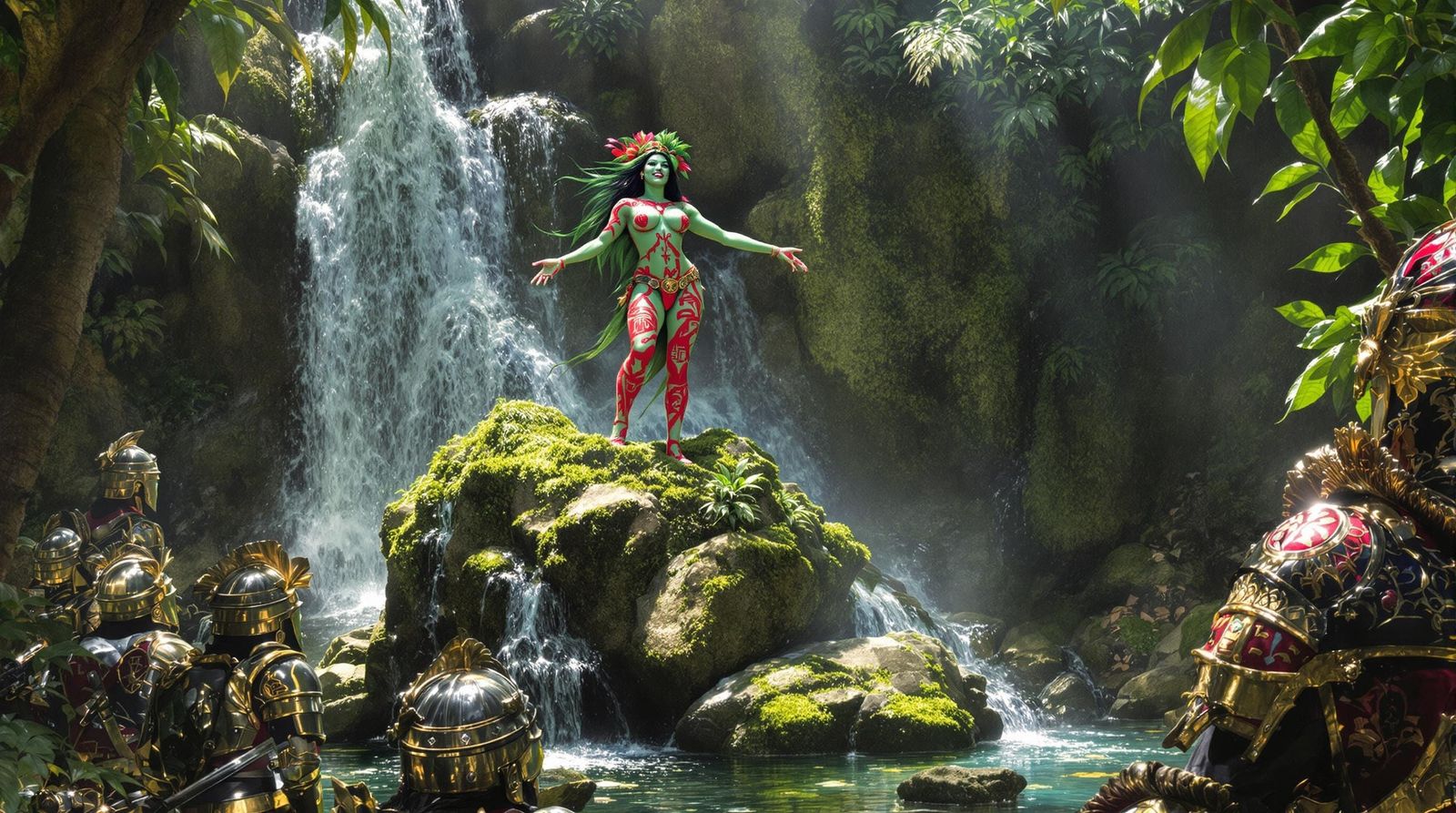 Conquistadors Meet a Mayan Sorceress in Jungle