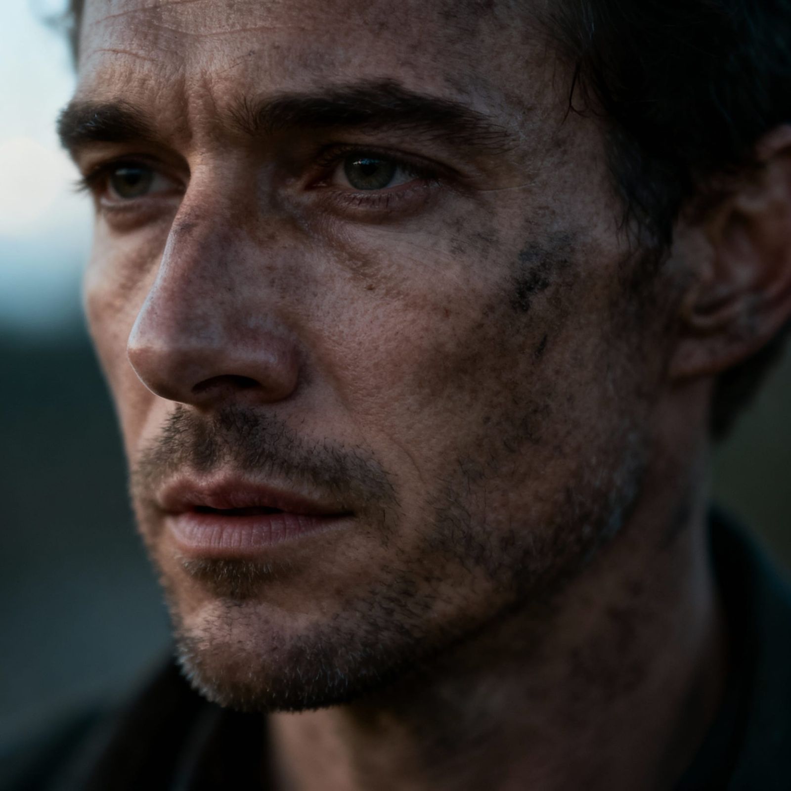 Gritty Portrait with Shallow Depth of Field