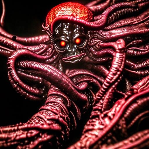 Surreal Dark Fantasy Masterpiece in Disturbing Atmosphere