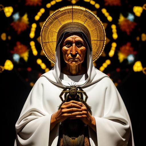 Baroque Image of Saint Mama Antula in Church