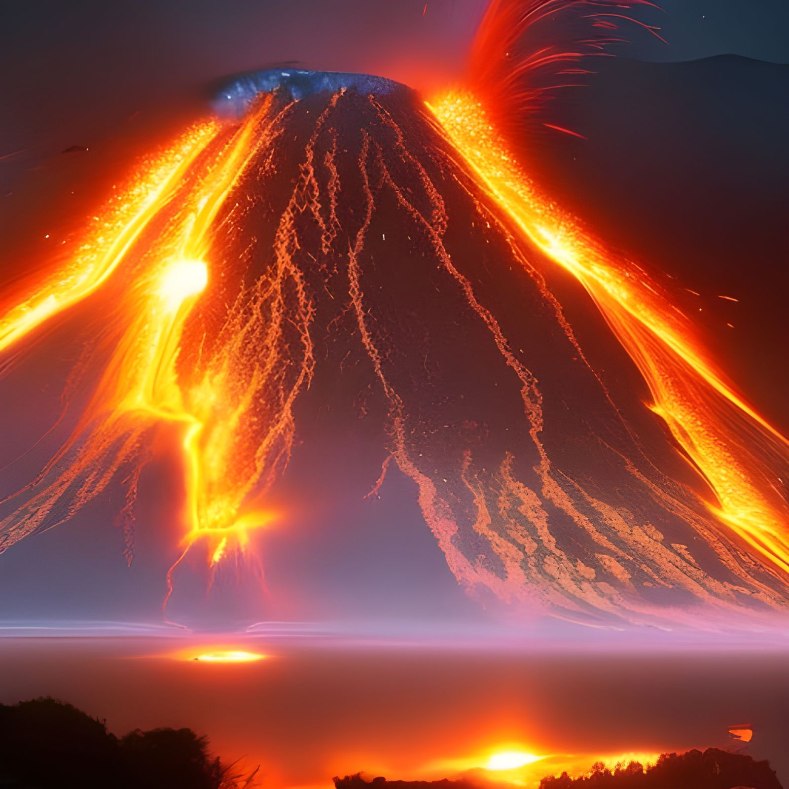 Volcanic Eruption at the Edge of the Universe