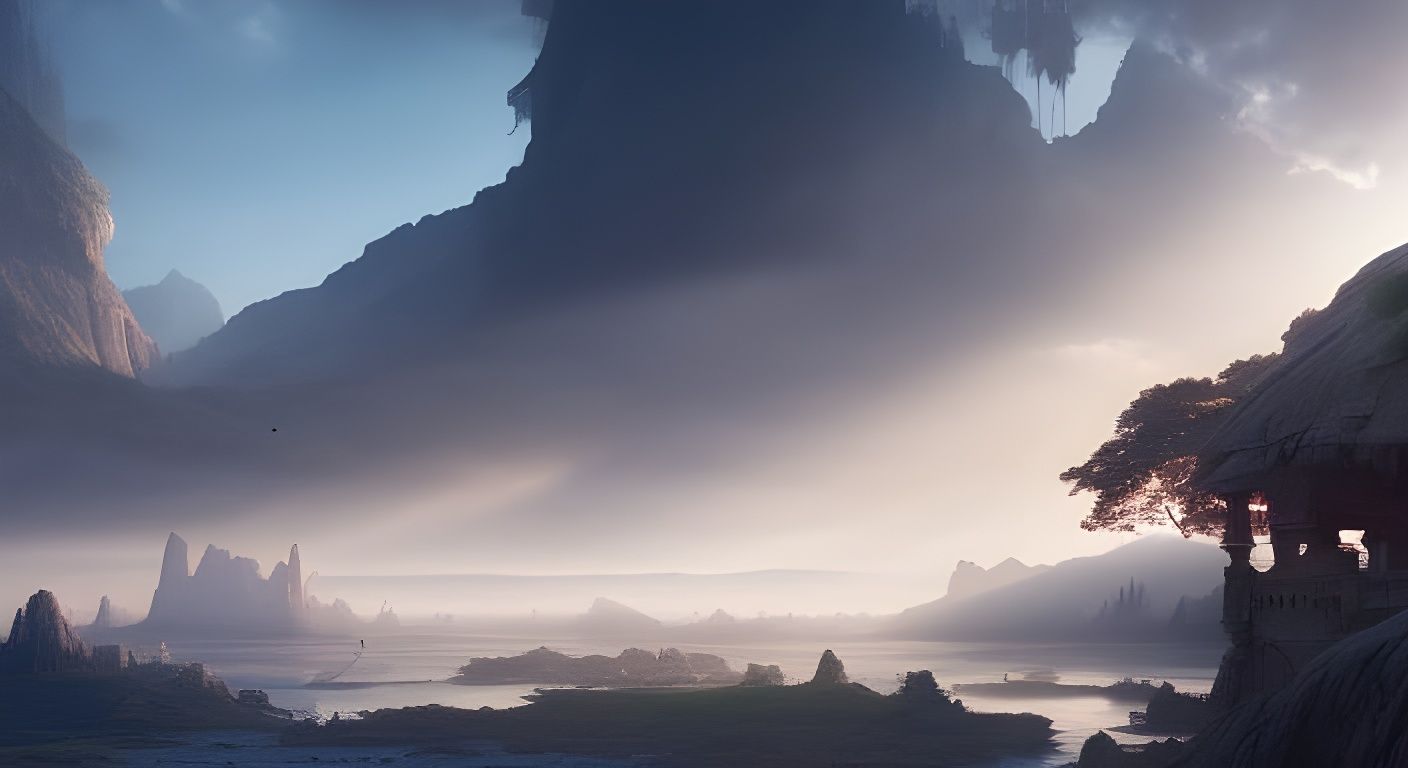 Epic Sun Rays in Digital Matte Painting