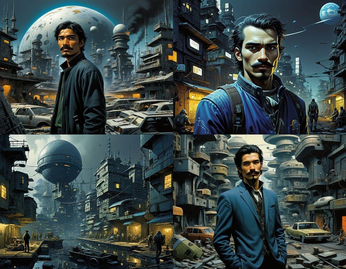 Cyberpunk Portrait: Raych of Futuristic Billybotton