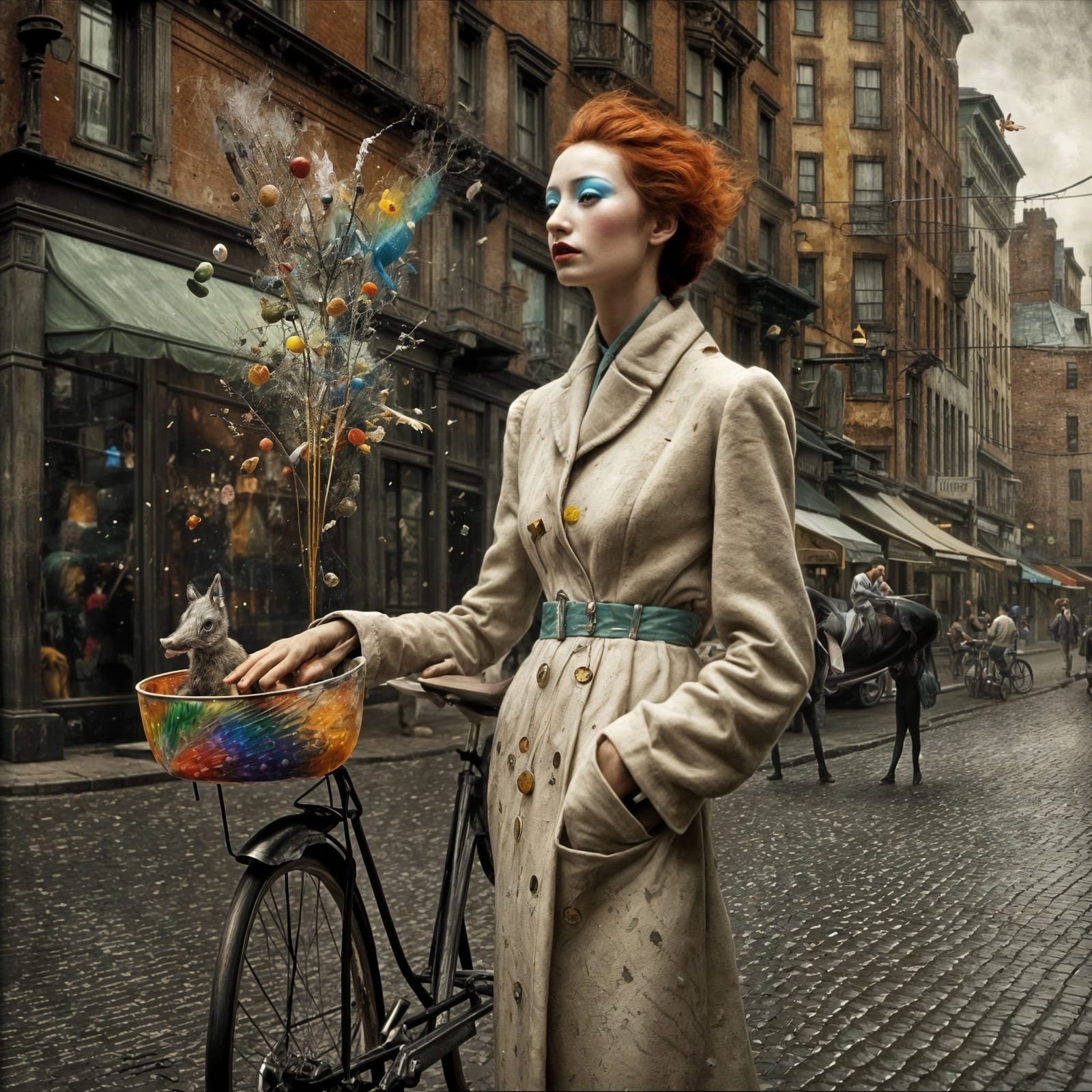 Polychromatic Cityscape: Surreal Matte Painting in 8K