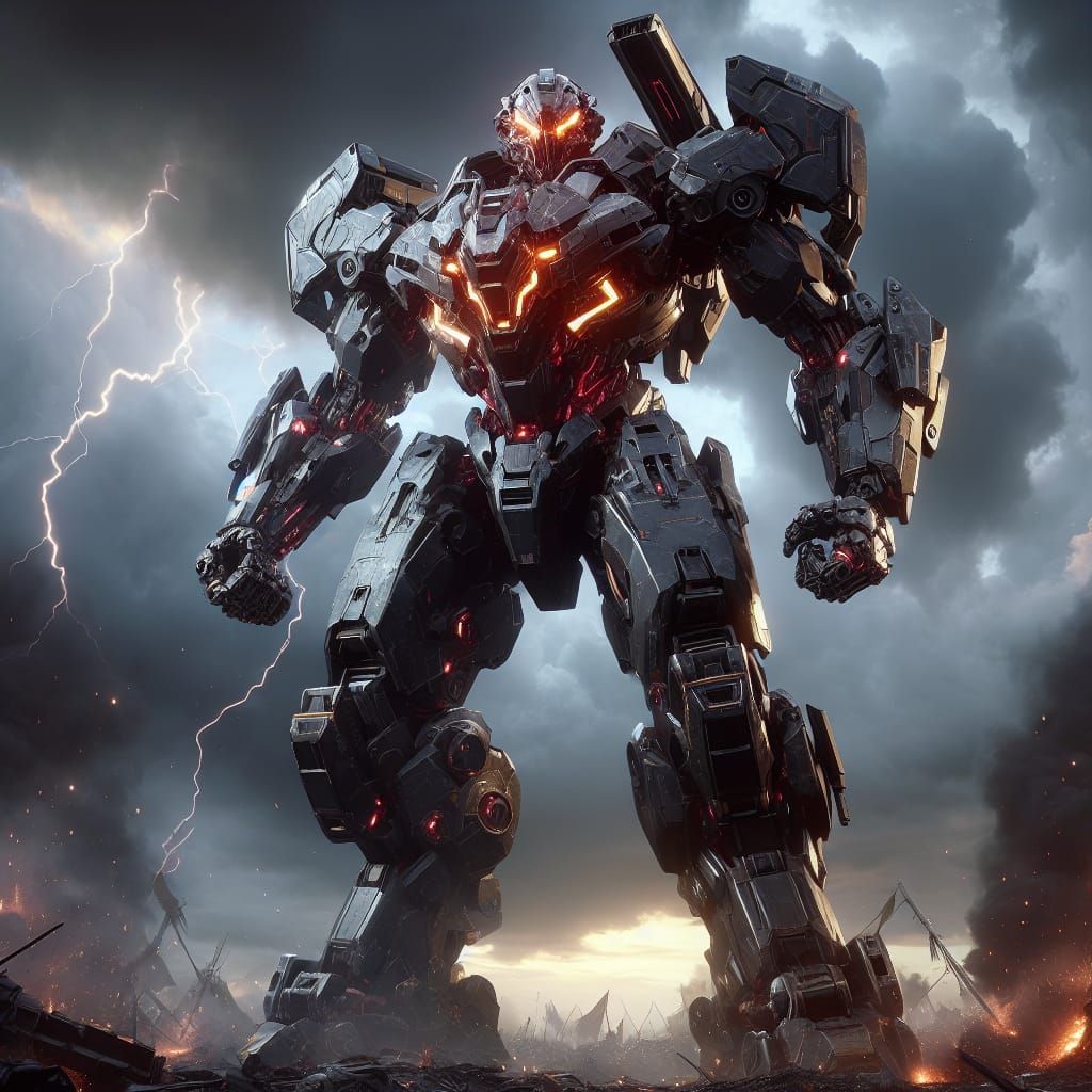 Paramount Dreadnought Mech Warrior in War Zone