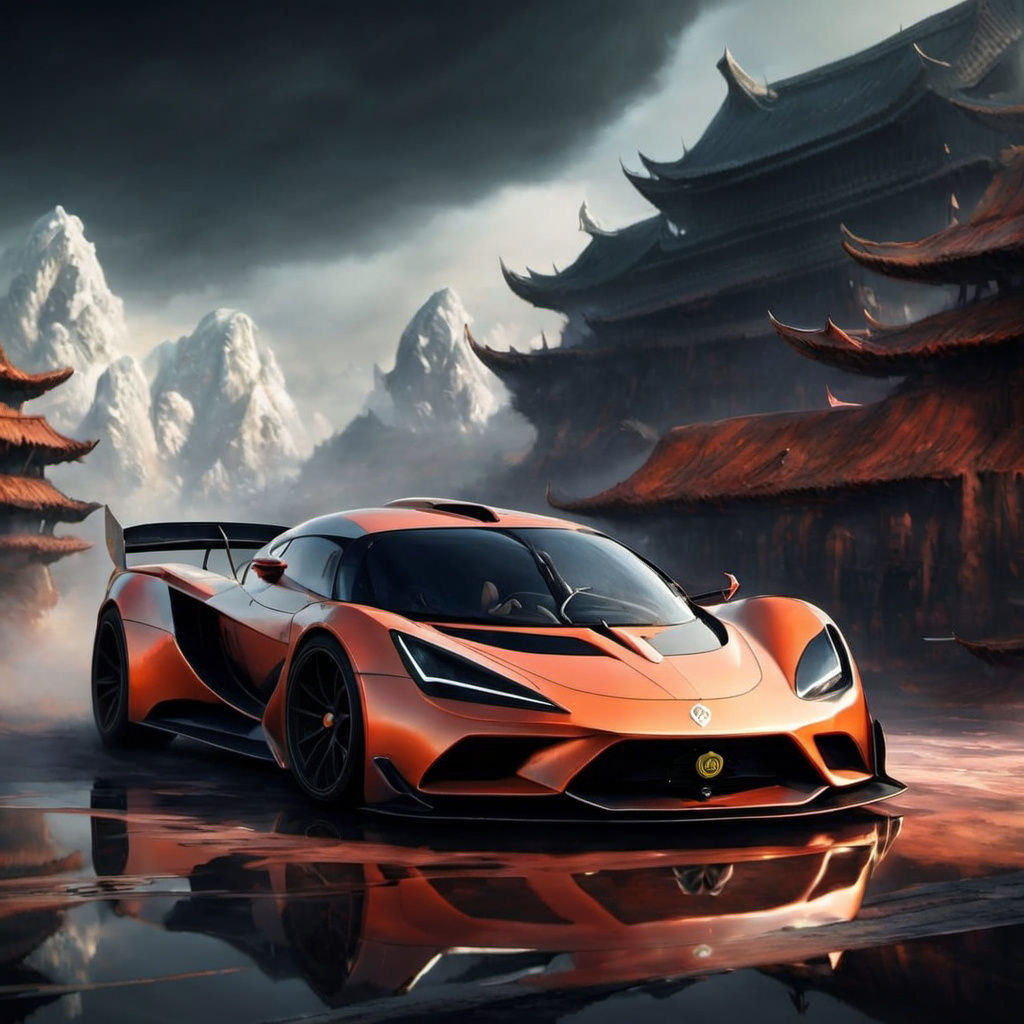 Epic Lotus Evija in Vibrant Orange Hues