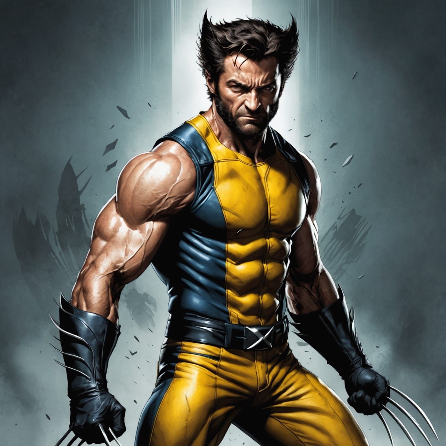 Wolverine X-Men Digital Rendering