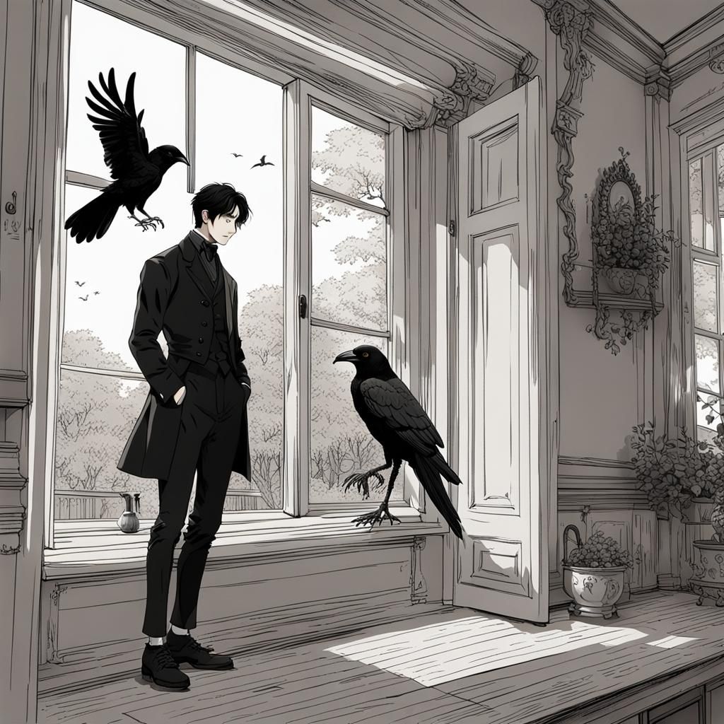 Seo Kang Joon in Victorian Home with Raven