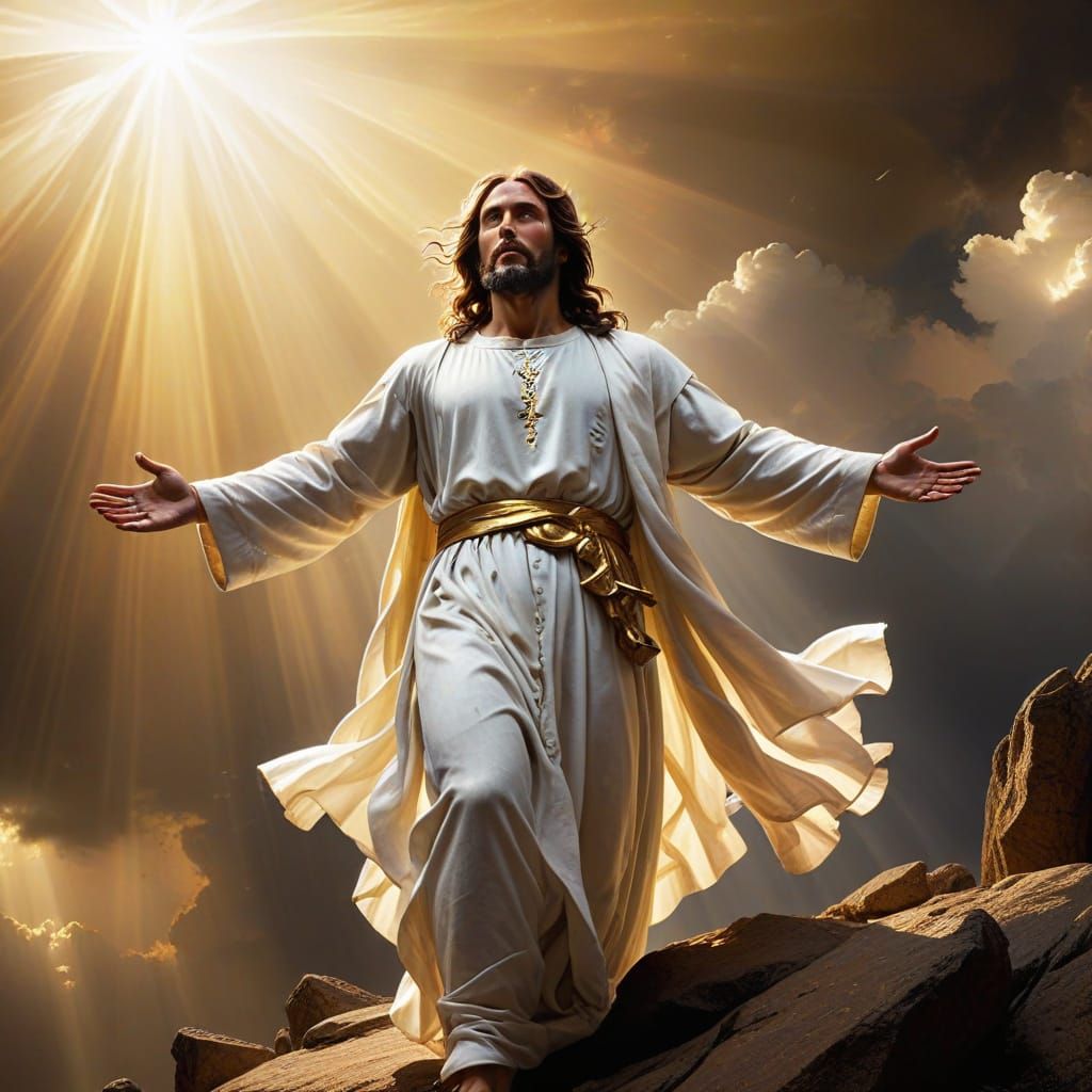 Jesus Christ Radiates Divine Glory in a Baroque Masterpiece