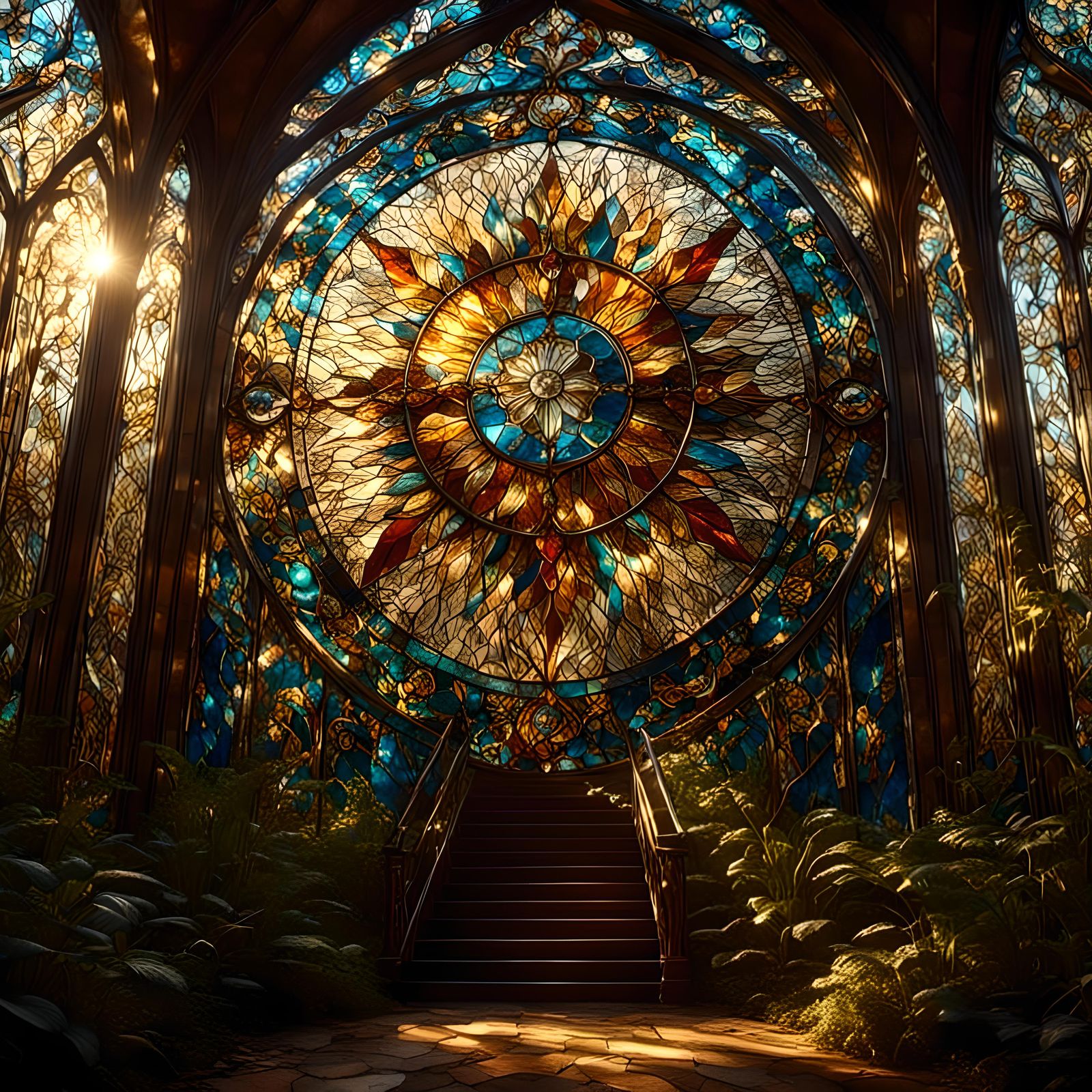 Just as the stained glass window. Life comes alive with radiance and beauty.