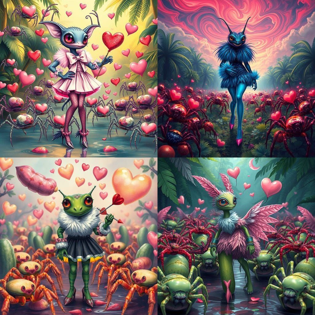 Biblical Love Goddess in Toxic Glamour