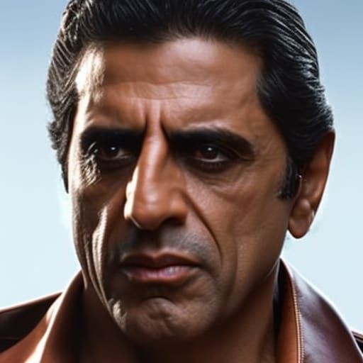 Hyperrealistic Portrait of Tony Montana