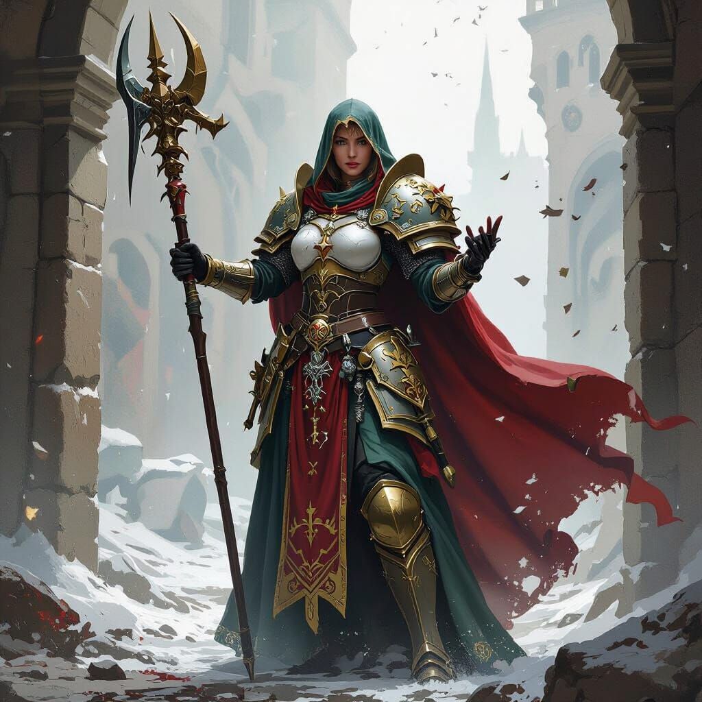 Saint Luicrecia in Mirror, Warhammer 50k Style