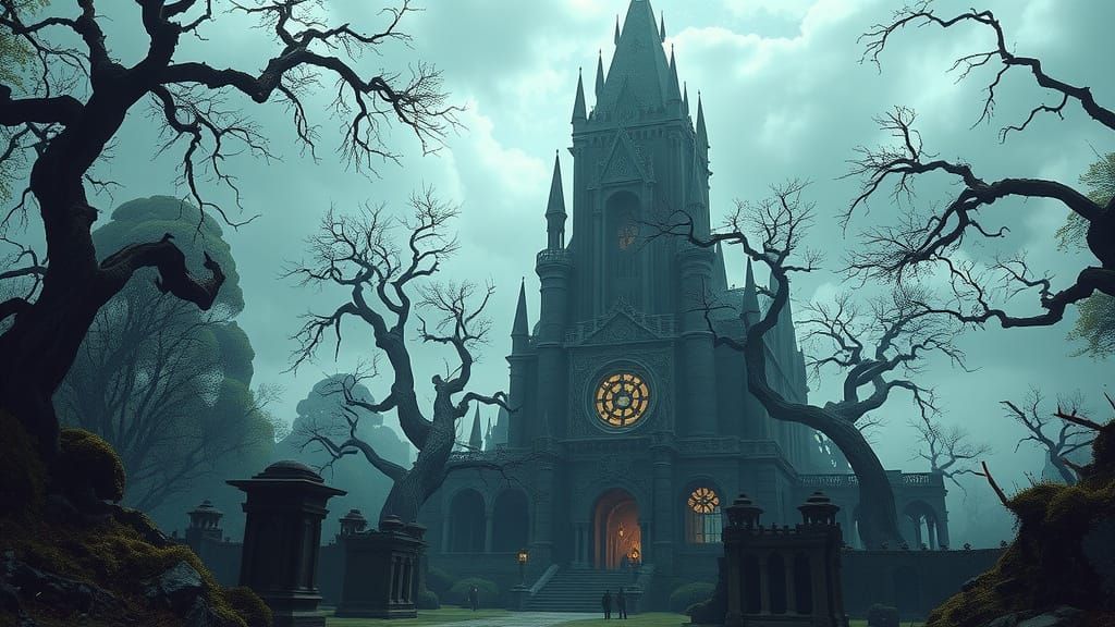 Majestic Fairytale Ruins of a Haunted Tower