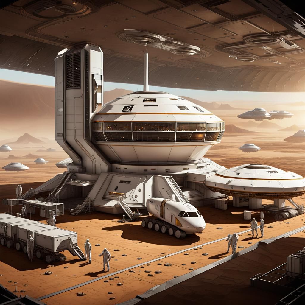A Weyland Industries interplanetary spaceport on the planet ...