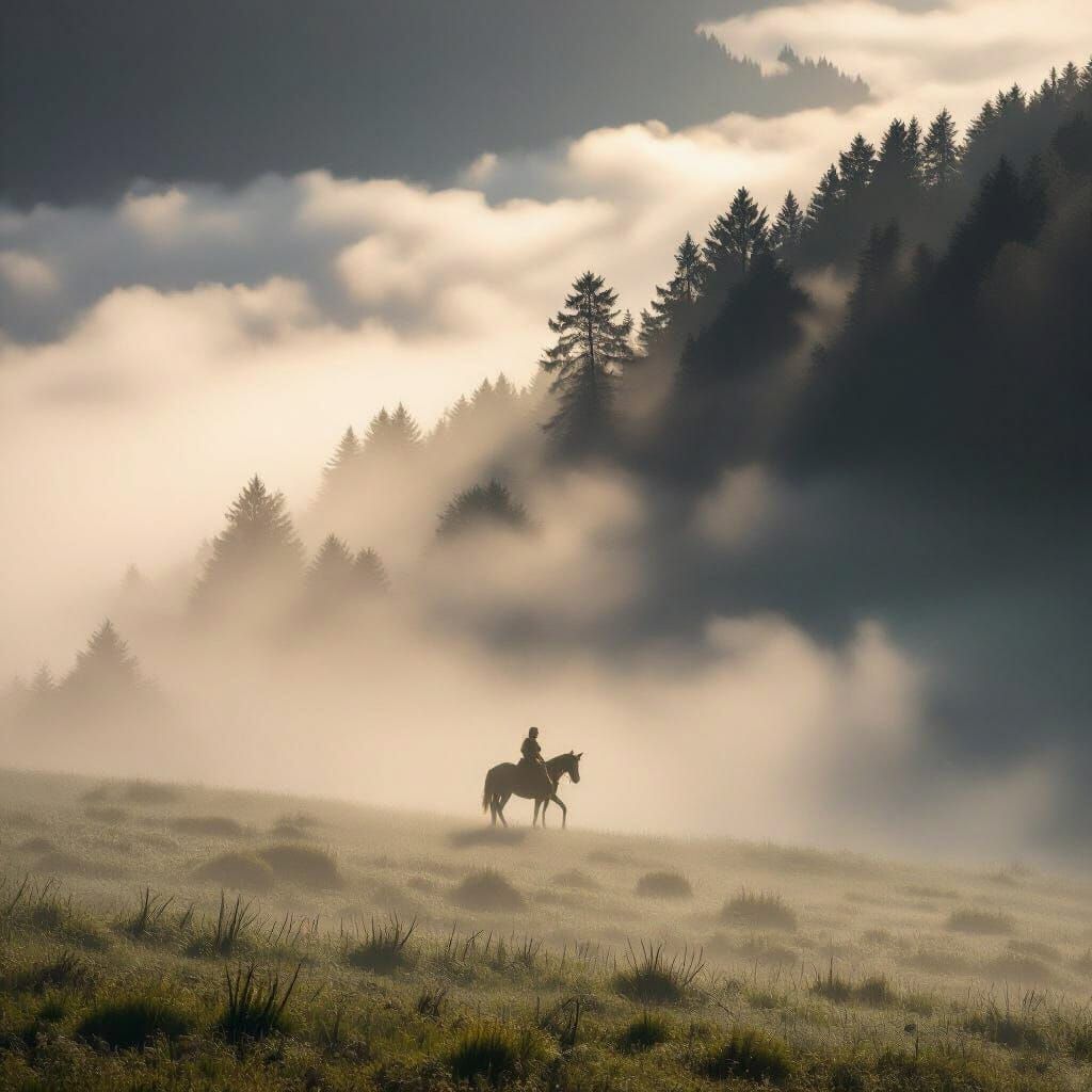 Ethereal Clouds: A Dance of Mist and Shadow