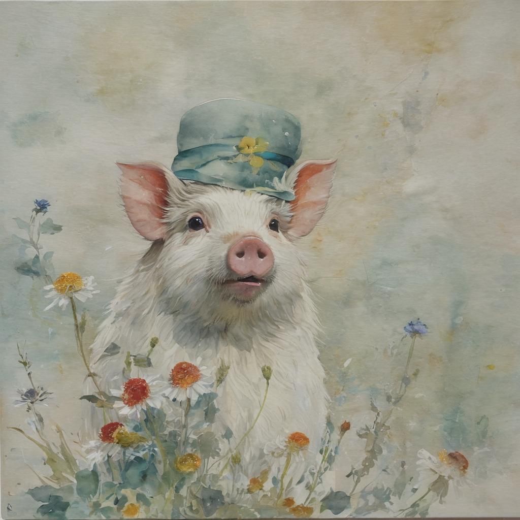 Psychedelic Watercolor Art with Impressionistic Influence