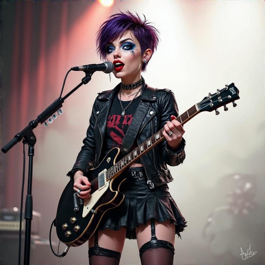 Rebel Rockstar Goddess Shreds the Stage