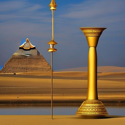Hourglass in Ancient Egypt: Pharaoh Controls Time