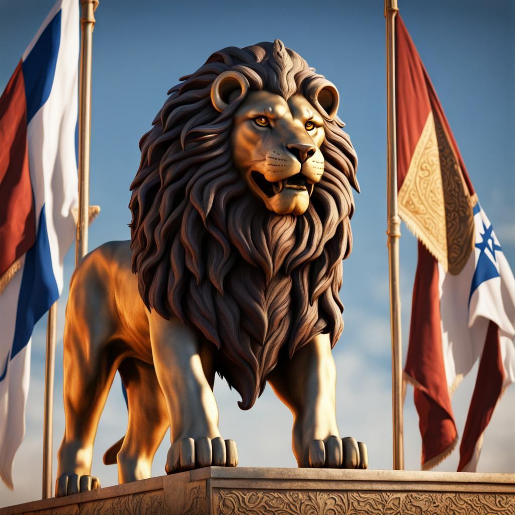 Lion of Judah Flag: Kingdom of Yasharahala