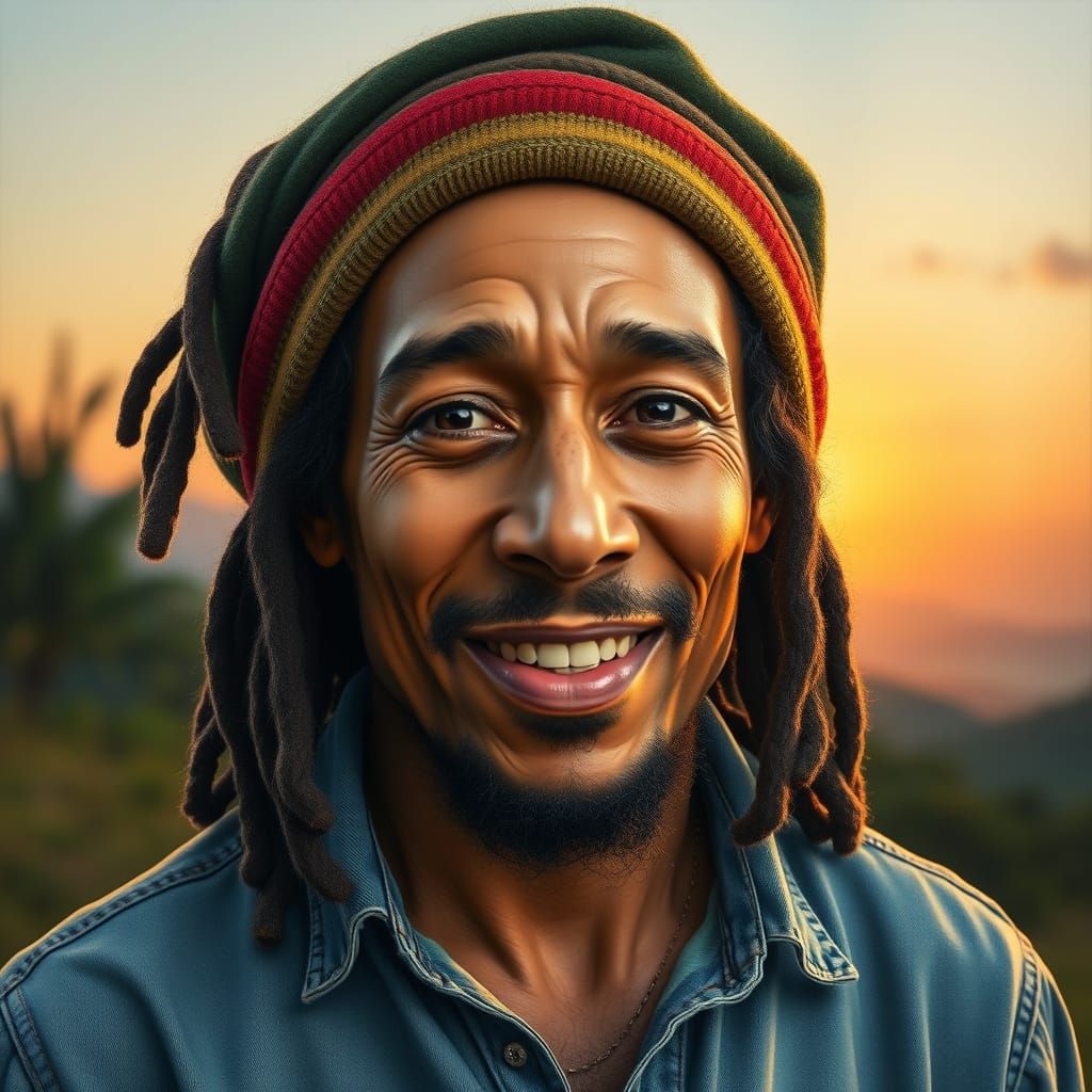 Hyperrealistic Portrait with Expressive Eyes and Gentle Smil...