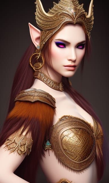 elf druid woman