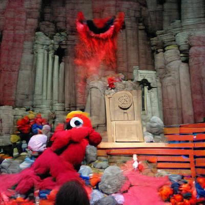 Elmo Possessed on Sacrificial Altar