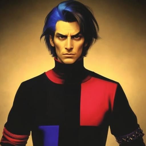 Abstract Triadic Color Palette Art