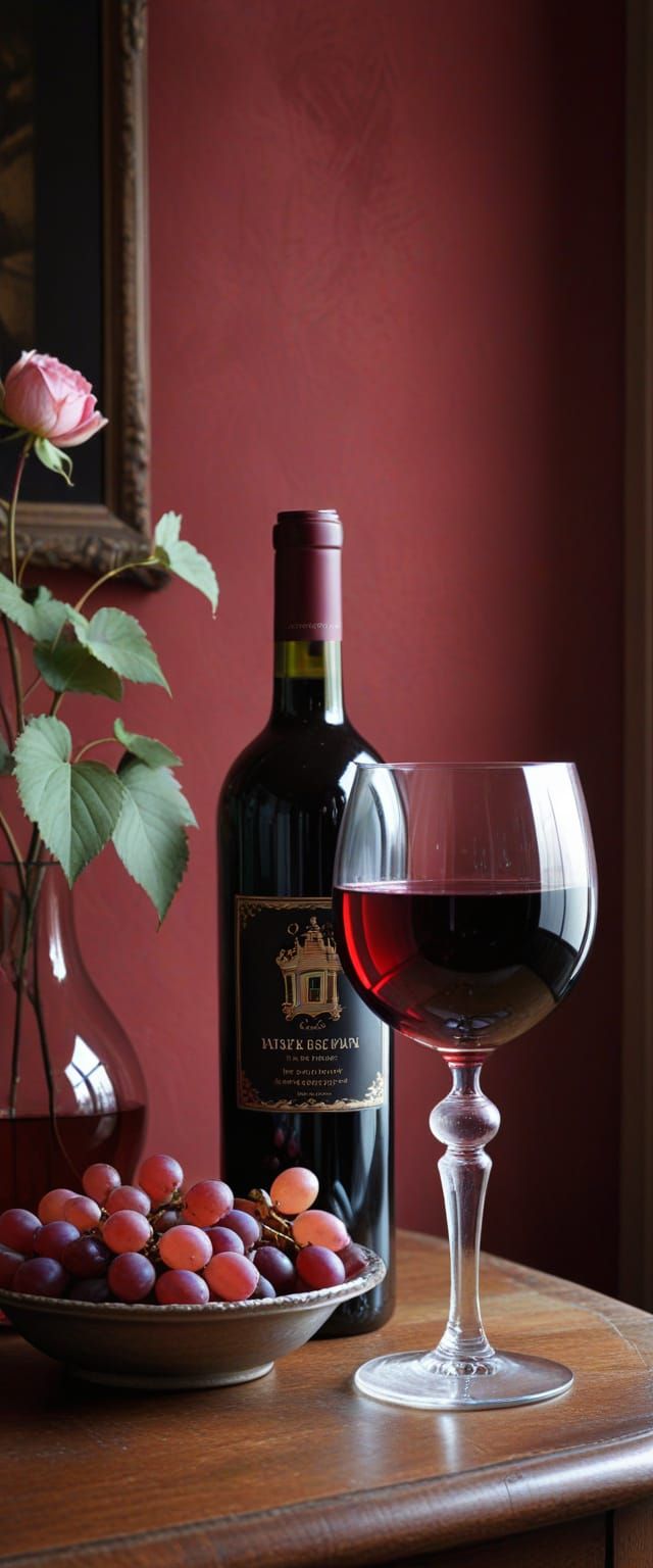 Elegant Gothic Still Life in a Classic House Room