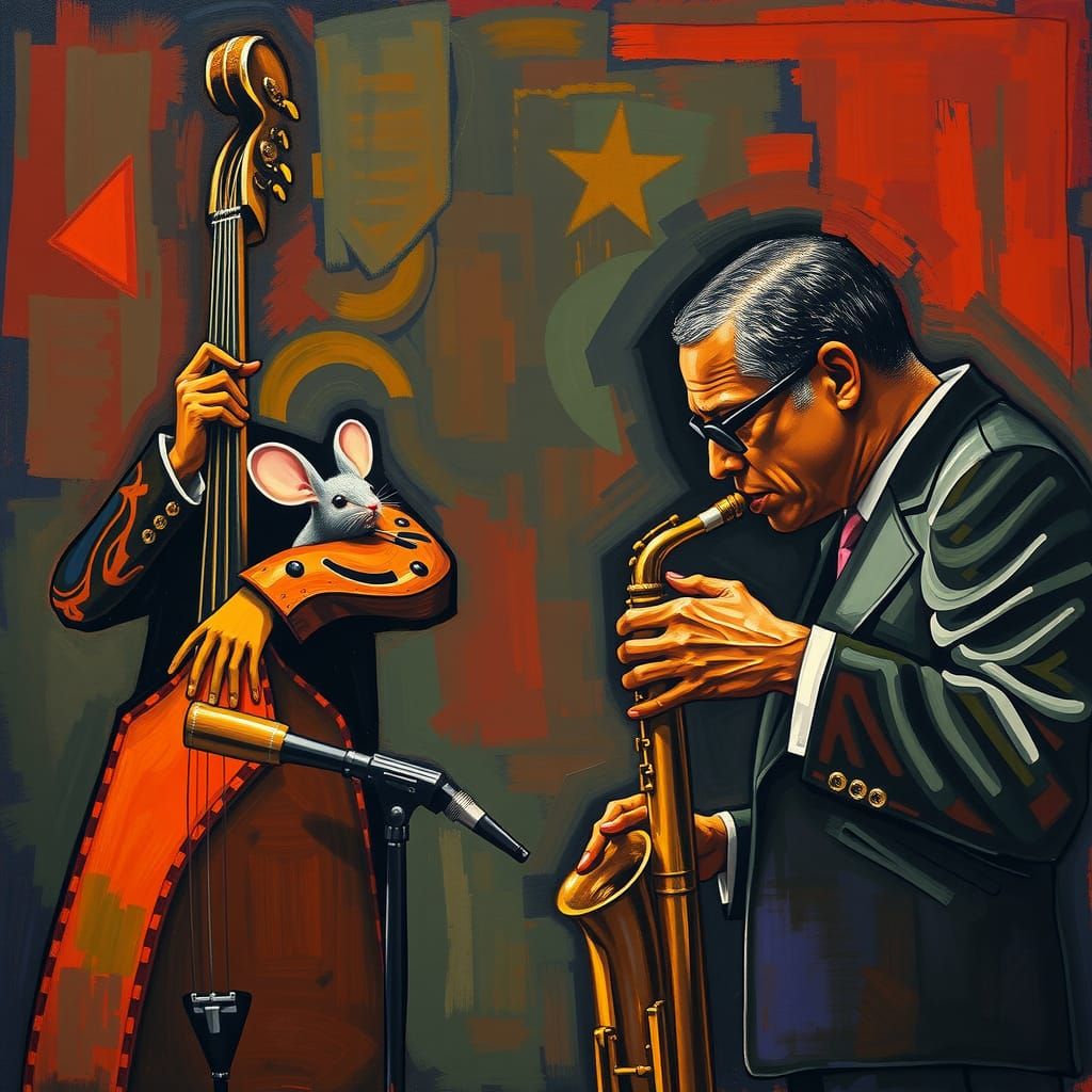 Animals Play Jazz: Soutine and Rothko Inspired