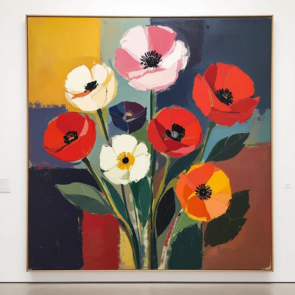 Large Scale Flower Painting