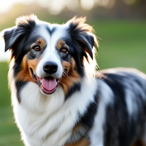 Australian Shepherd Portrait in Natural Light